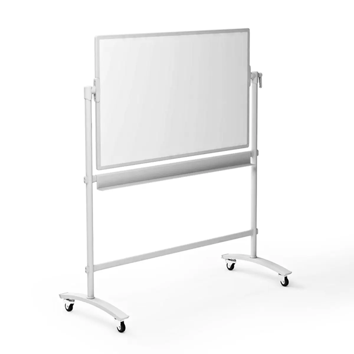 Mobiles Whiteboard magnetisch | 150 x 92 cm beidseitig beschreibbar - 4 feststellbare Rollen - 3 Jahre Garantie