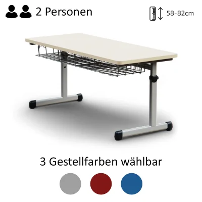 Höhenverstellbarer Zweiertisch