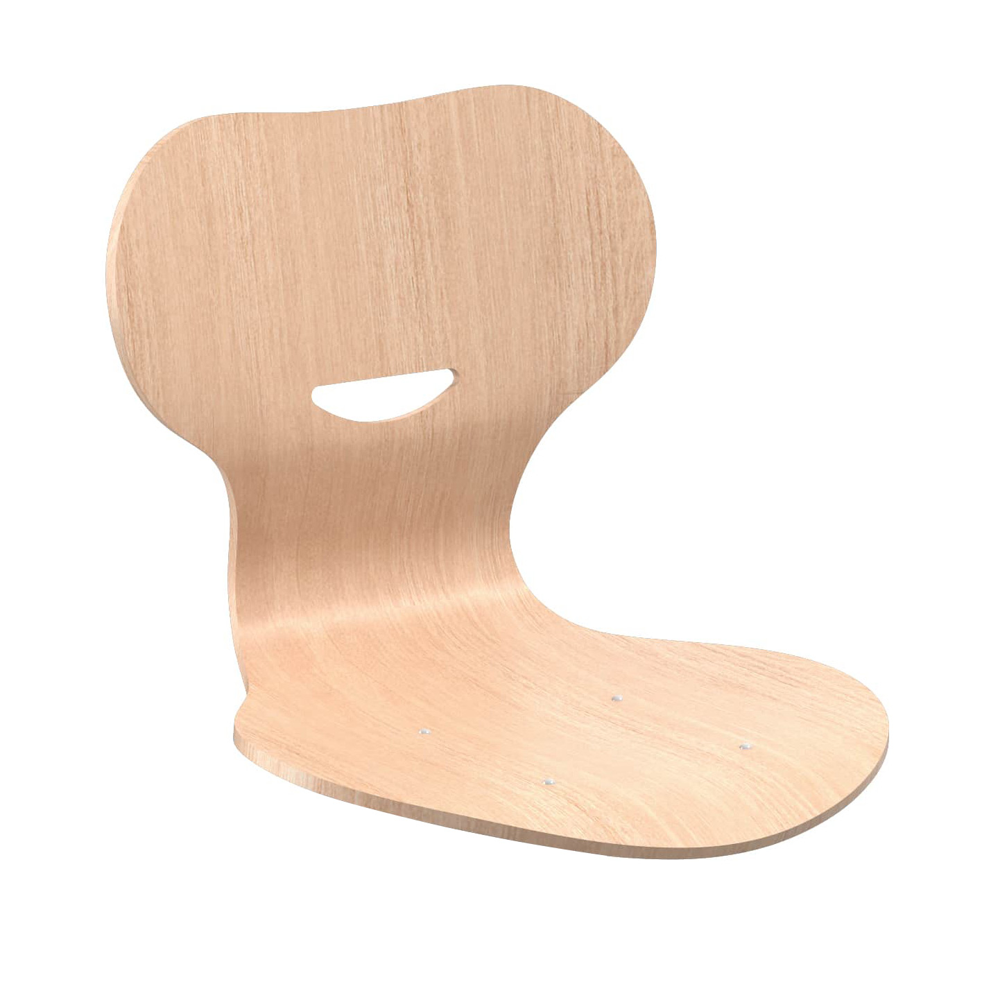 Holz-Sitzschale für Stühle mit Griffloch